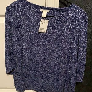Women’s Dark blue/pattern blouse from H&M